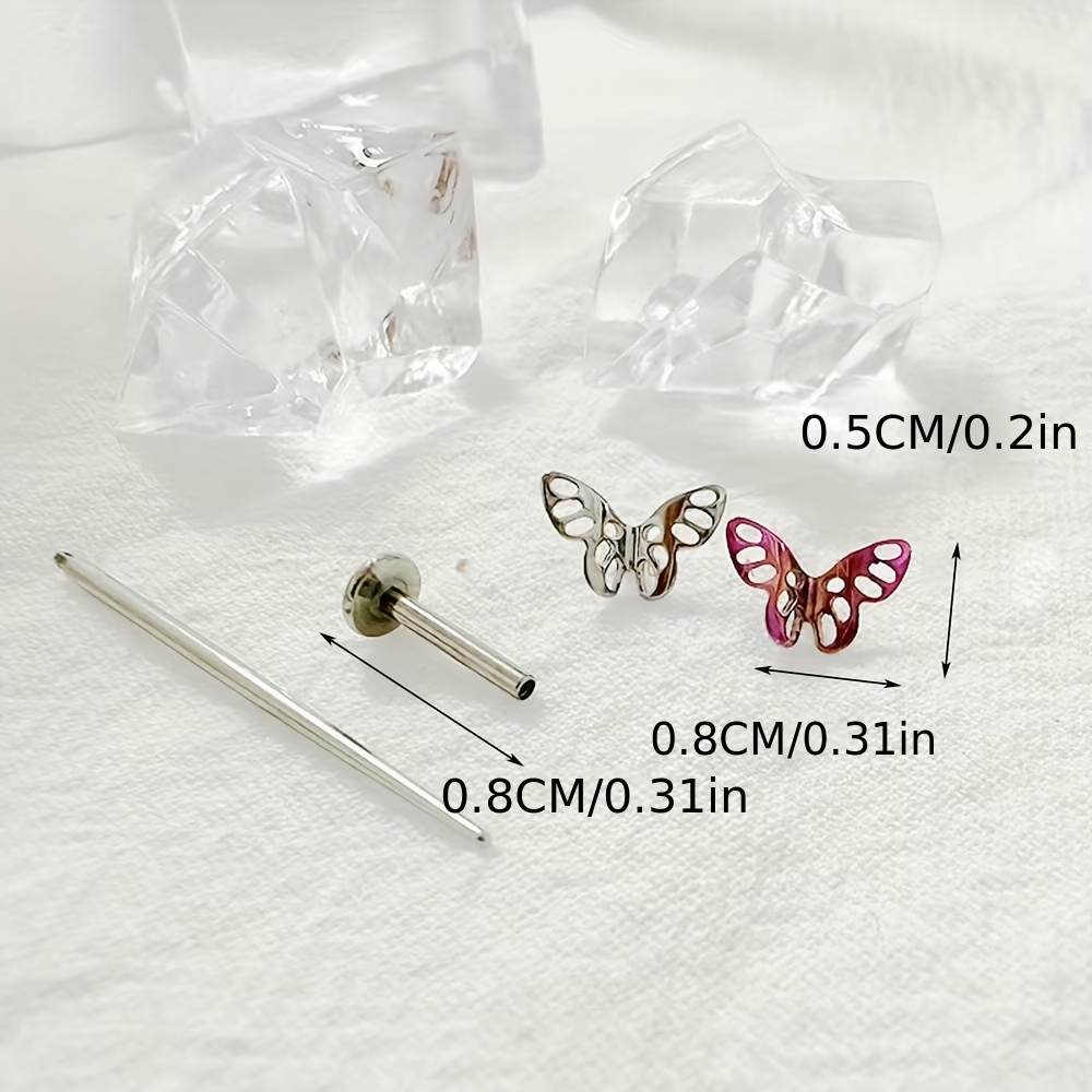 Cute Gradient Color Butterfly Earrings